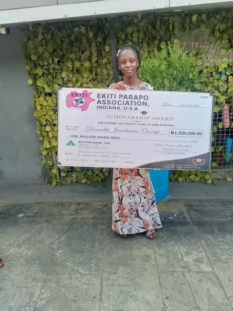 Top JAMB Scorer 2026 Awarded ₦1 Million Scholarship