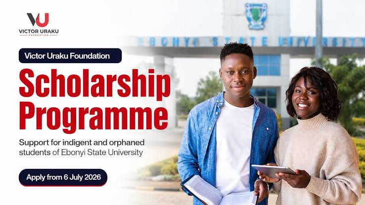 Ebonyi State University Students: Apply for Victor Uraku Foundation Scholarship 2026 Now